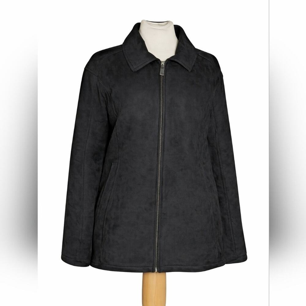 Northwest Territory Charcoal Black Zip Up Coat. Sz L #E3